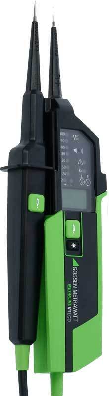 2-Pole Voltage Tester with LCD Panel